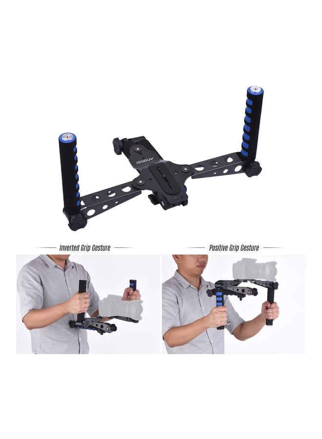 Handheld Stabilizer For Canon/Nikon/Sony/Panasonic/Pentax Camera Black/Blue