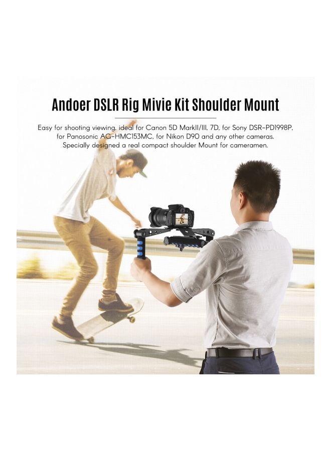 Handheld Stabilizer For Canon/Nikon/Sony/Panasonic/Pentax Camera Black/Blue