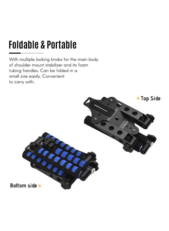 Handheld Stabilizer For Canon/Nikon/Sony/Panasonic/Pentax Camera Black/Blue