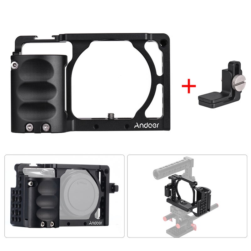 Protective Hand Grip Video Camera Cage Black
