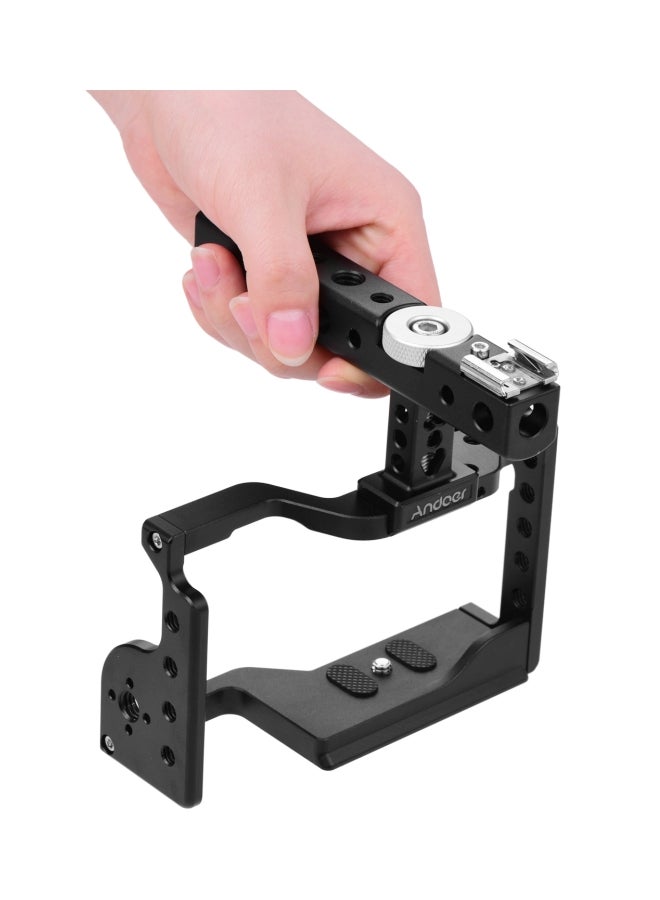 Professional Video Camera Cage For Sony A6600 Black