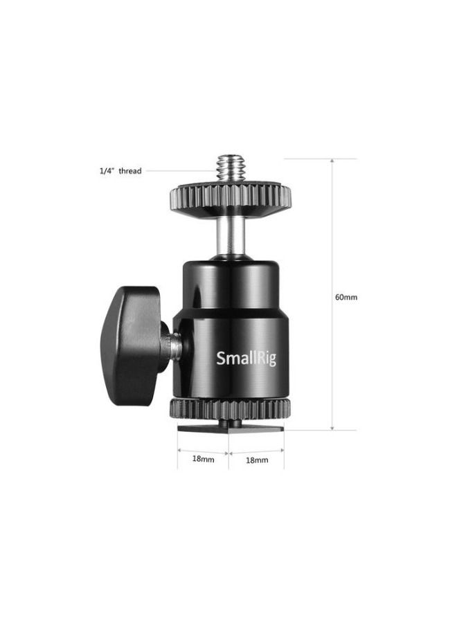 SmallRig 1/4 Camera Hot shoe Mount with Additional 1/4 Screw (2pcs Pack) 2059