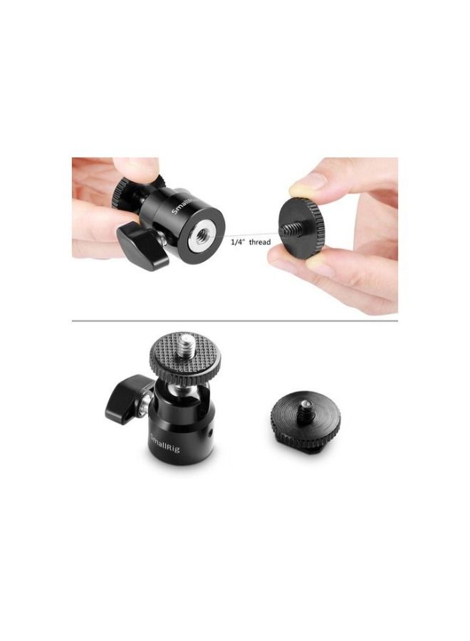 SmallRig 1/4 Camera Hot shoe Mount with Additional 1/4 Screw (2pcs Pack) 2059