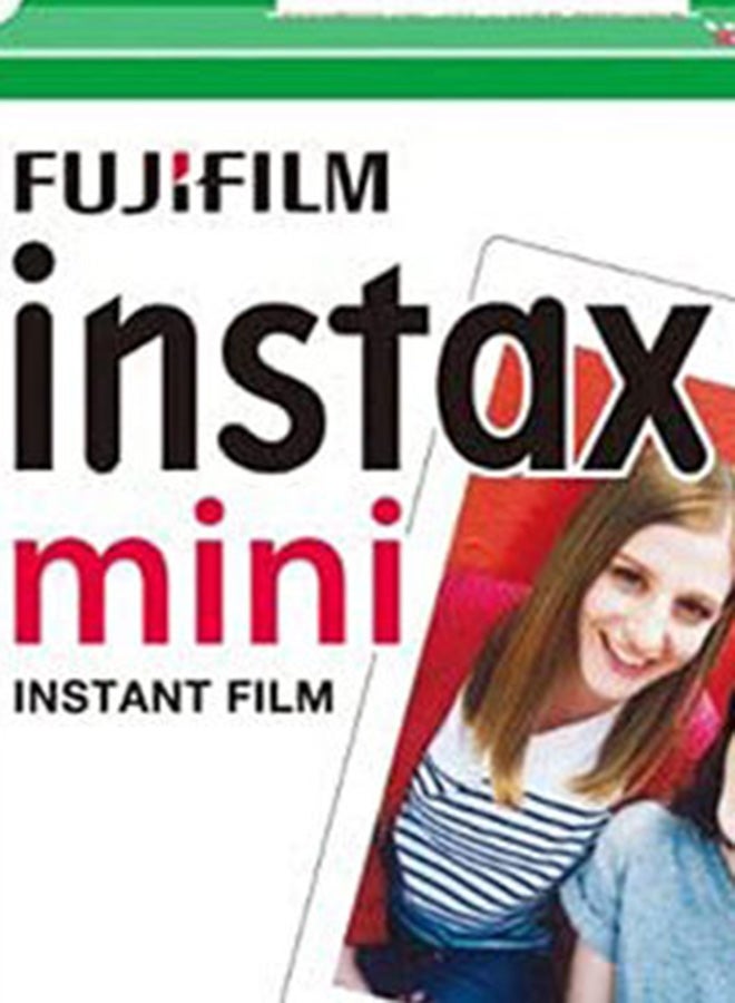 Instax Mini Instant Film 10 Sheets Pack For Instax Mini 7, 7s, 8, 25, 50 Multicolour White