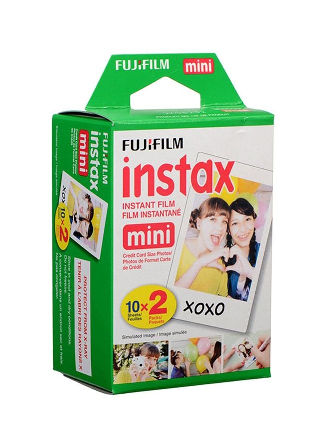 20-Sheet Instant Mini Film 46x62mm White