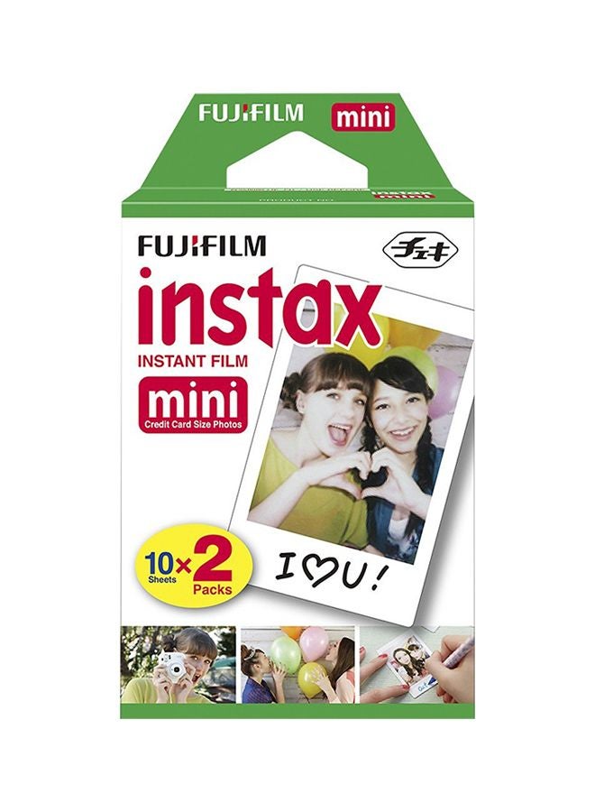 20-Sheet Instant Mini Film 46x62mm White