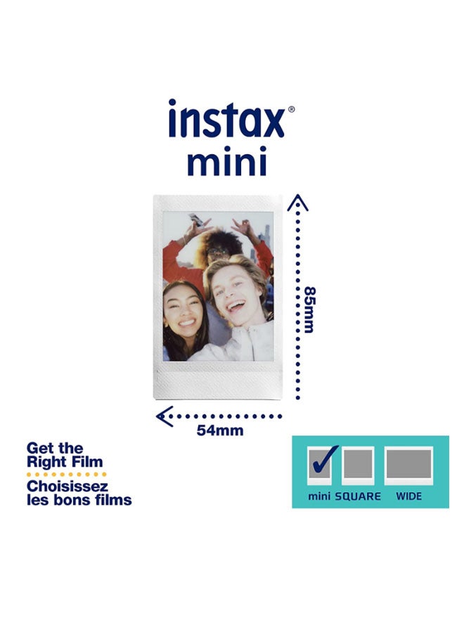 Instax Mini Instant Film 10 Sheets x 2 Packs White