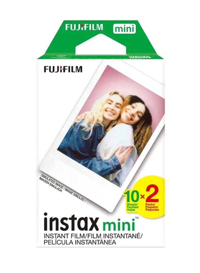 20-Sheet Instax Instant Mini Film 86*54mm Multicolour