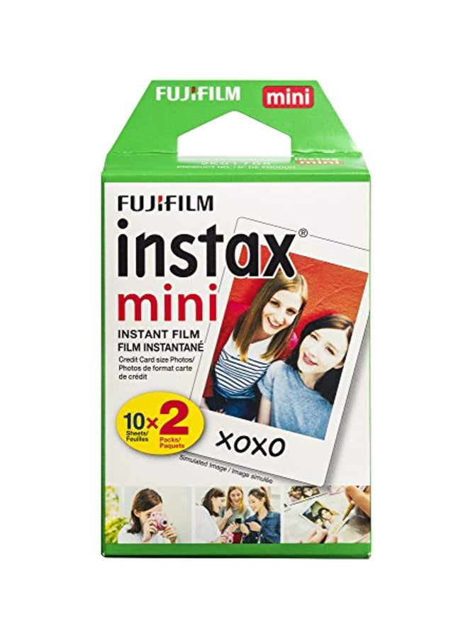 Pack Of 2 Instant Twin Film For Instax Mini White