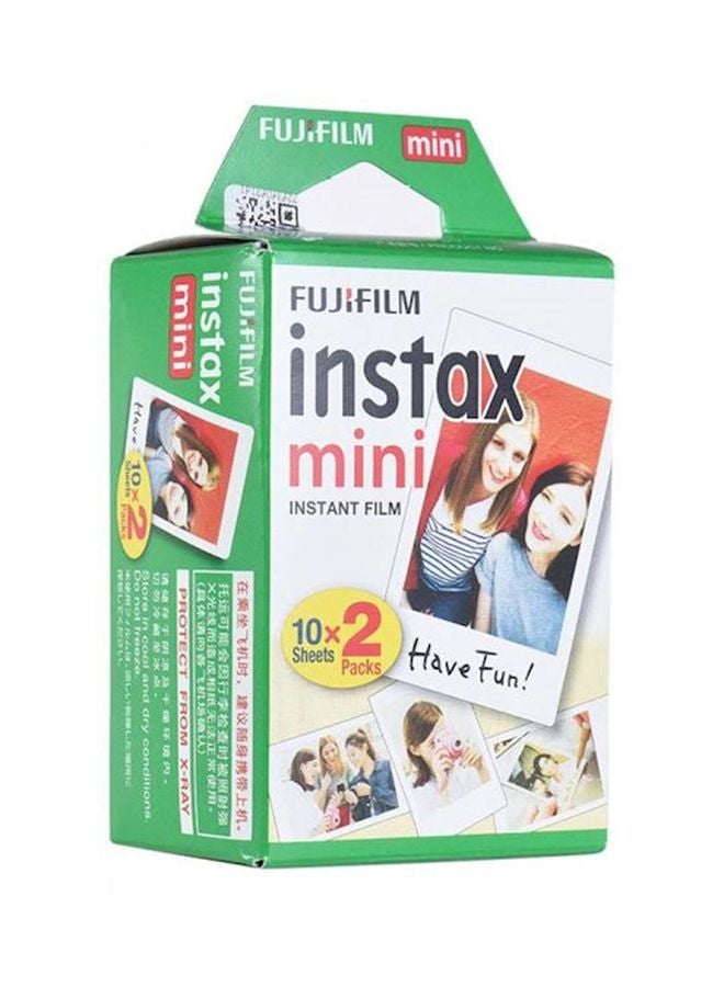 20-Piece Instax Mini Photo Paper White