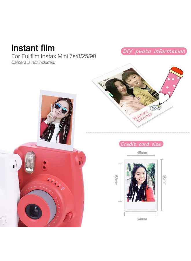 20-Piece Instax Mini Photo Paper White