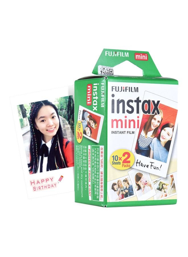 20-Piece Instax Instant Film Photo Paper