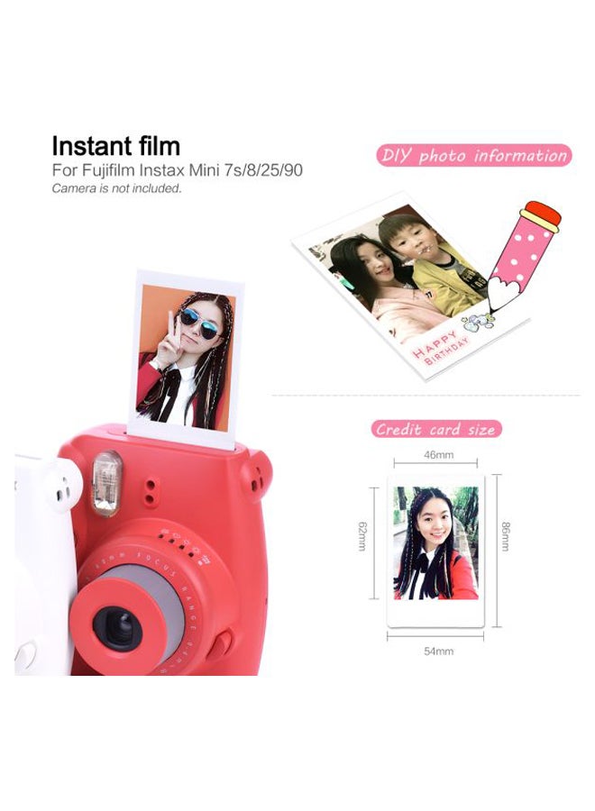 20-Piece Instax Instant Film Photo Paper