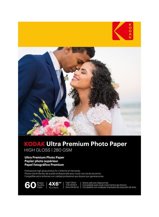 60 Sheets Ultra Premium Photo Paper a6