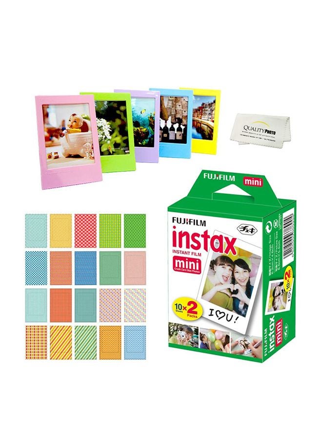 Instax Mini Film - 2 Pack Green/Blue/Red