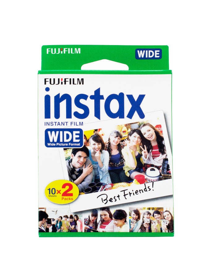 Pack Of 2 Instax Wide Instant Film White