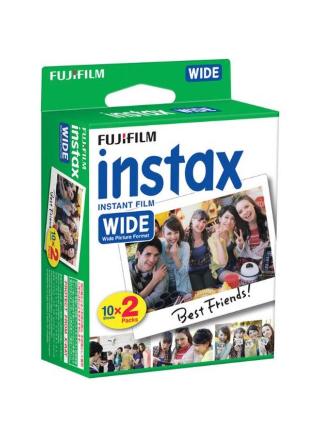 Pack Of 2 Instax Wide Instant Film Multicolour