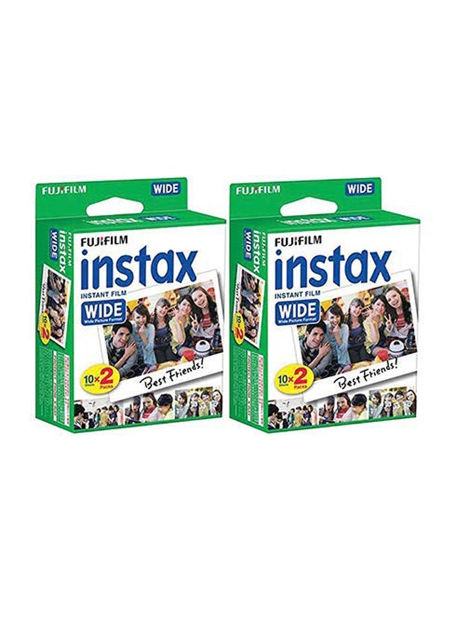 Pack Of 2 Instax Wide Instant Film Multicolour