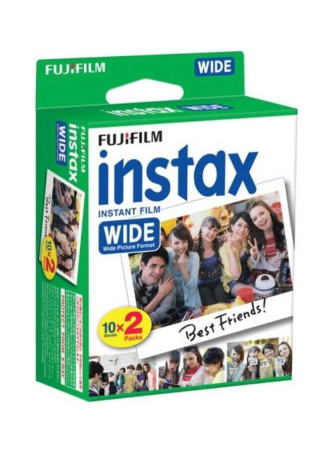 Pack Of 3 Instax Wide Instant Film white