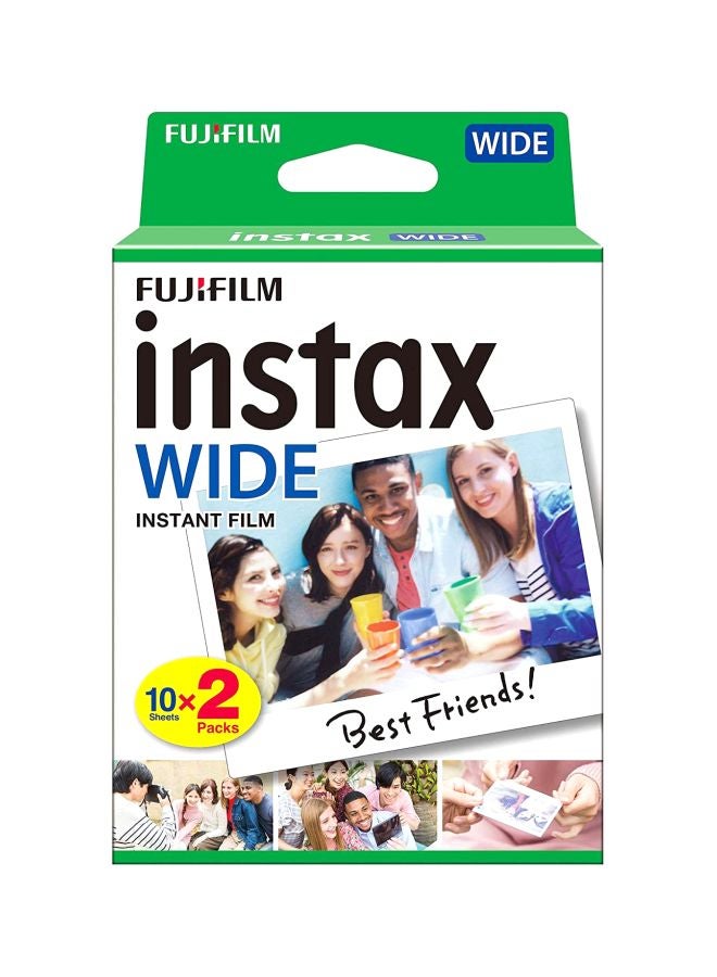 Pack Of 3 Instax Wide Instant Film white