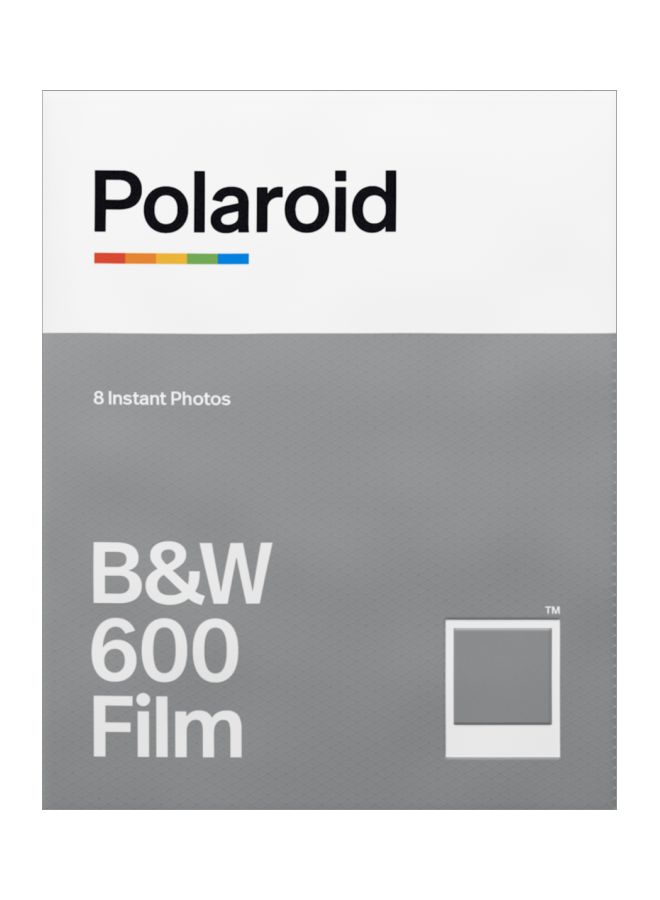 8-Piece B And W Photography Film Set For 600 Camera White