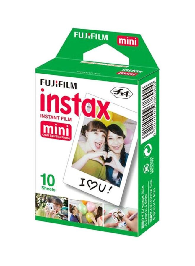 Pack Of 10 Film Sheet For Instax Mini 7/7s/8/25/50 White