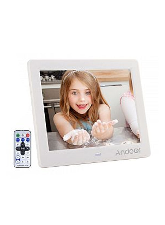 Digital Photo Frame - UK Plug White
