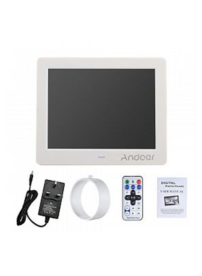 Digital Photo Frame - UK Plug White