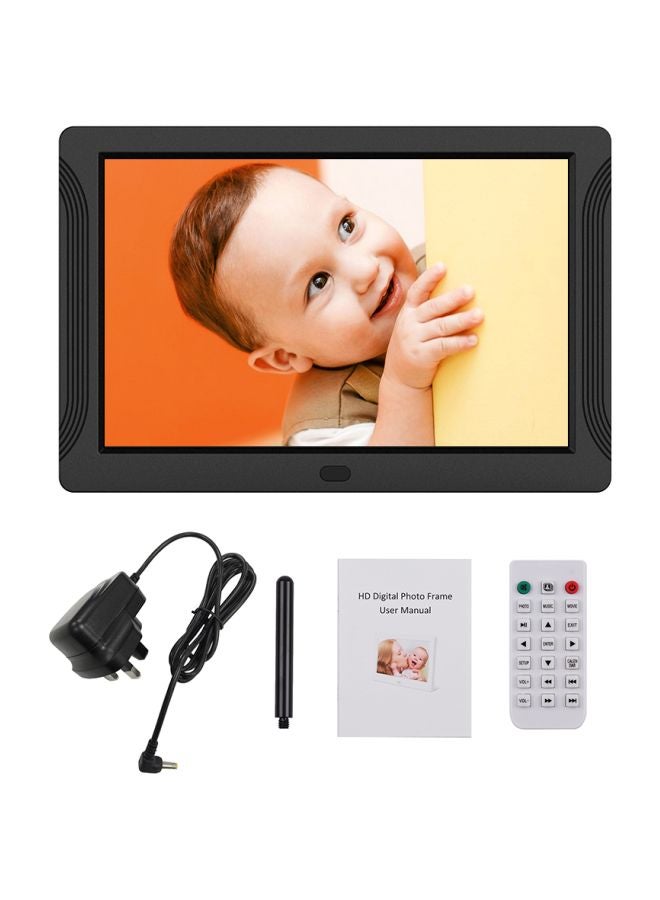 LED Digital Photo Frame With Remote Control Black
