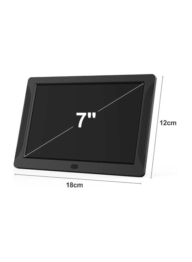 LED Digital Photo Frame With Remote Control Black