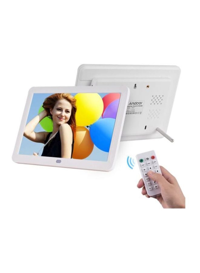 LED Digital Photo Frame With Remote Control White