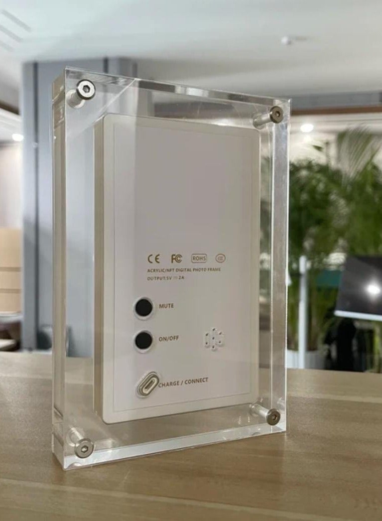 Acrylic Digital Frame - (7 Inch)Transparent Photo Frame Design Digital Photo Frame-IPS HD Screen Photo/Music/Video Playback
