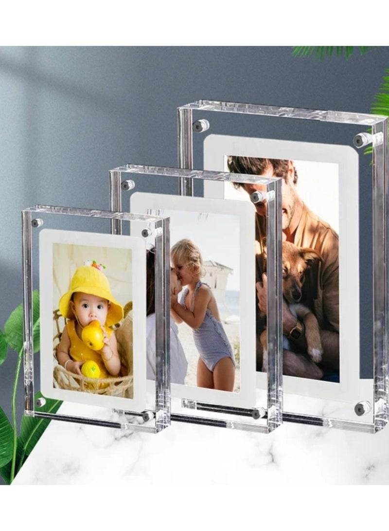 Acrylic Digital Frame - (7 Inch)Transparent Photo Frame Design Digital Photo Frame-IPS HD Screen Photo/Music/Video Playback