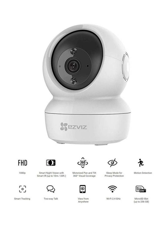 C6N Wi-Fi 2MP 1080P Smart Home Security Camera White