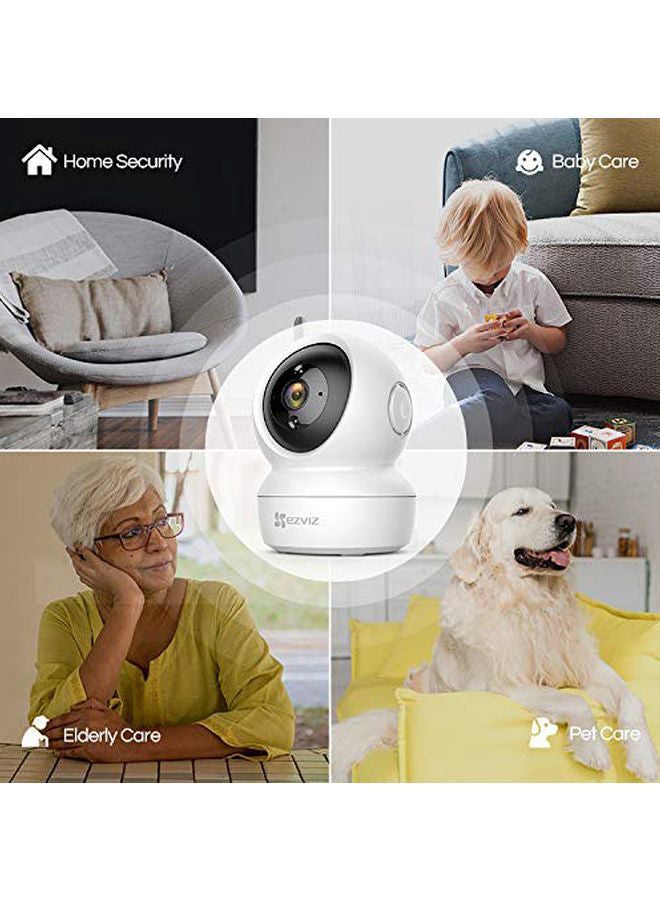 Wi-Fi 2MP Smart Home Security Camera White