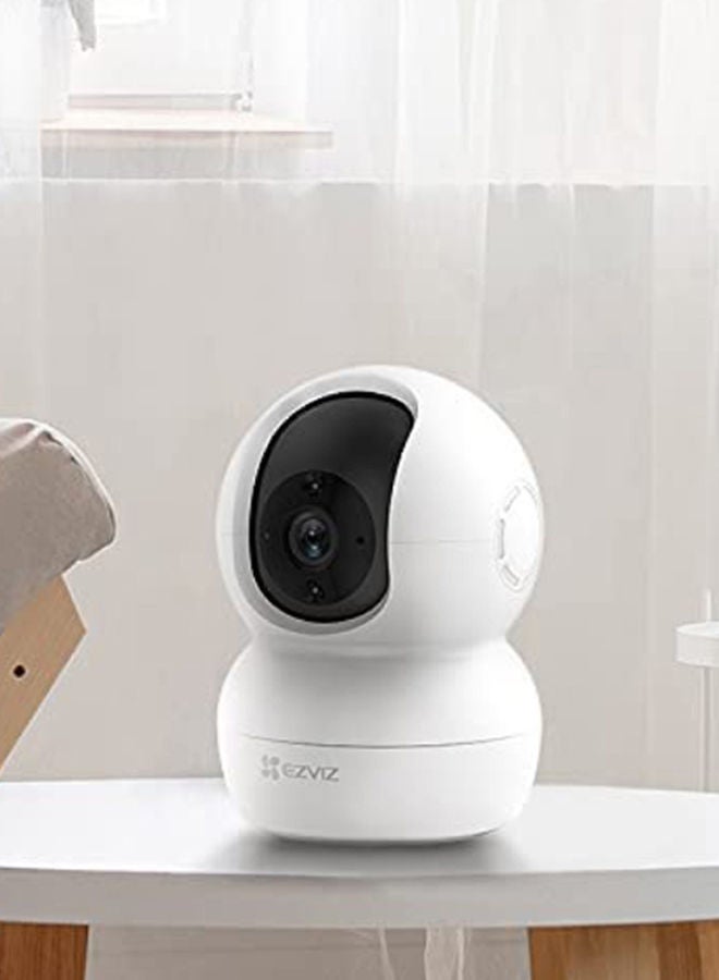 TY2 Smart Indoor Wi-Fi Camera FHD 1080 - Motorized Pan and Tilt 360° Visual Coverage, Smart Night Vision with Smart IR (up to 10m), Sleep Mode for Privacy Protection, Motion Detection, Smart Tracking, Two-way Talk, MicroSD Slot (up to 256 GB)