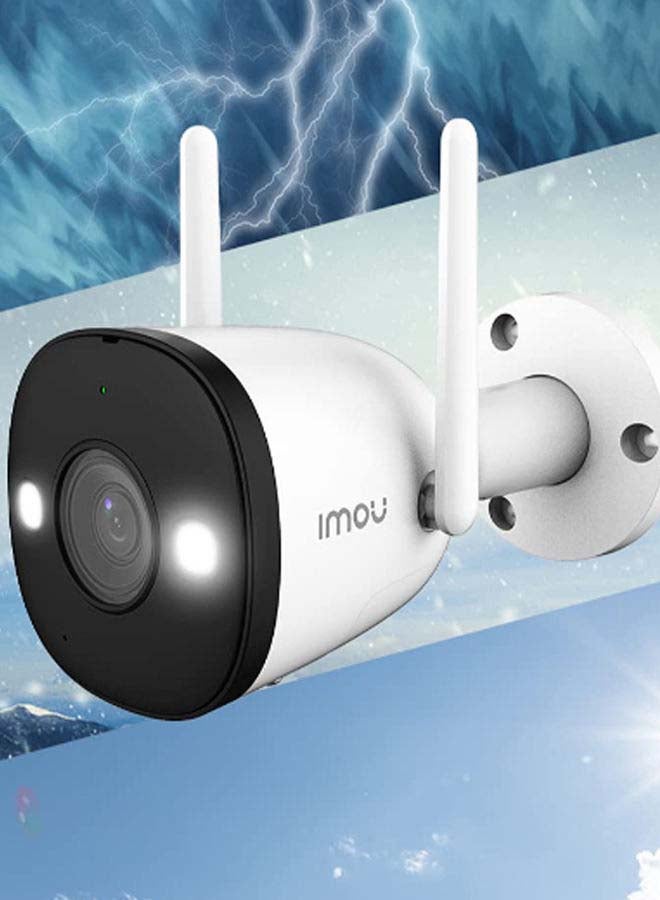 4MP Full HD/ IP 67 Outdoor Bullet Security Camera/ Night Vision/ Up to 256GB SD Card/ WiFi & Ethernet Connection/ Human Detection/ H.265/Alexa Google Assistant/ Bullet 2C 4MP