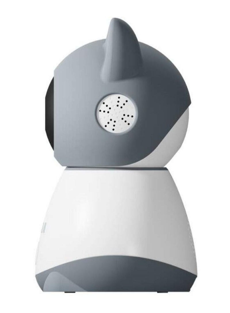 Smart 360 Degree Baby Camera with Motion & Sound Detection & HD Resolution & Tesla Home App - Grey