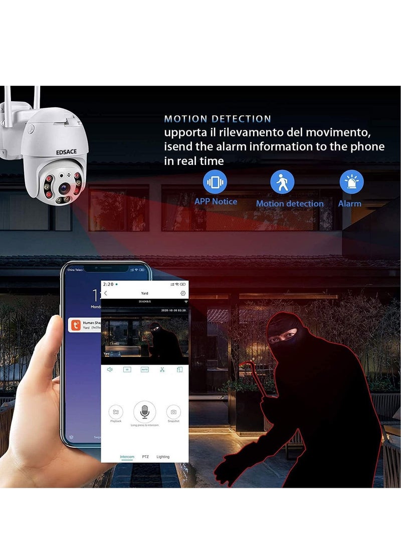 5G WiFi Security Camera, 3MP HD Dual Band 2.4G/5GHz Wireless Camera for Home Security, Motion Tracking with IR Night Vision, Spot Light Camera