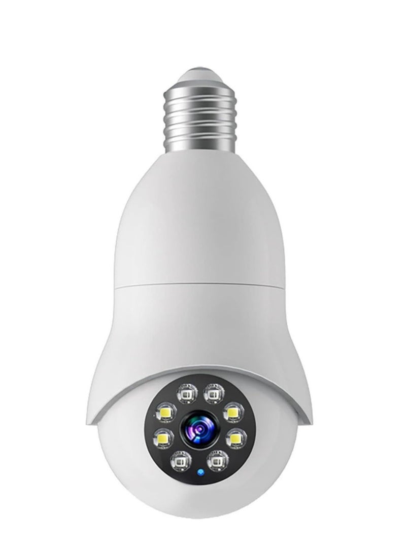 Light Bulb Camera, 360 Degree 2.4GHz/ 5GHz WiFi 1080P Bulb Camera for Indoor/Outdoor, Surveillance Camera Light Bulb Guardcam, Auto Tracking, Two Way Audio, Motion Detection