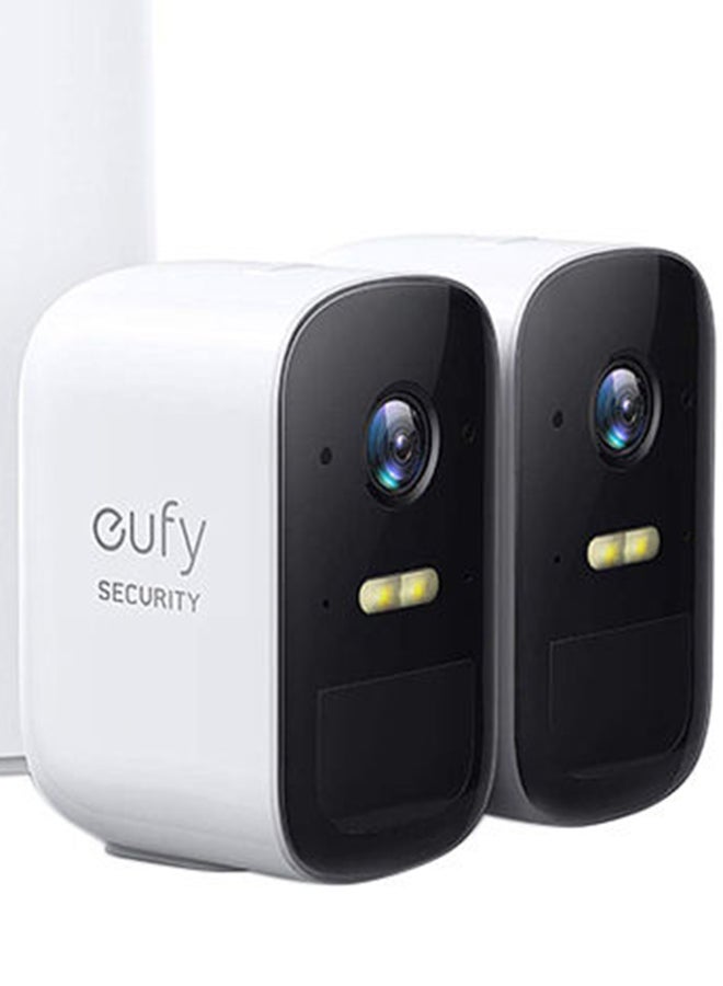 Security, eufyCam 2C 2-Cam Kit, Security Camera Outdoor, Wireless Home Security System with 180-Day Battery Life, HomeKit Compatibility, 1080p HD, IP67, Night Vision, No Monthly Fee