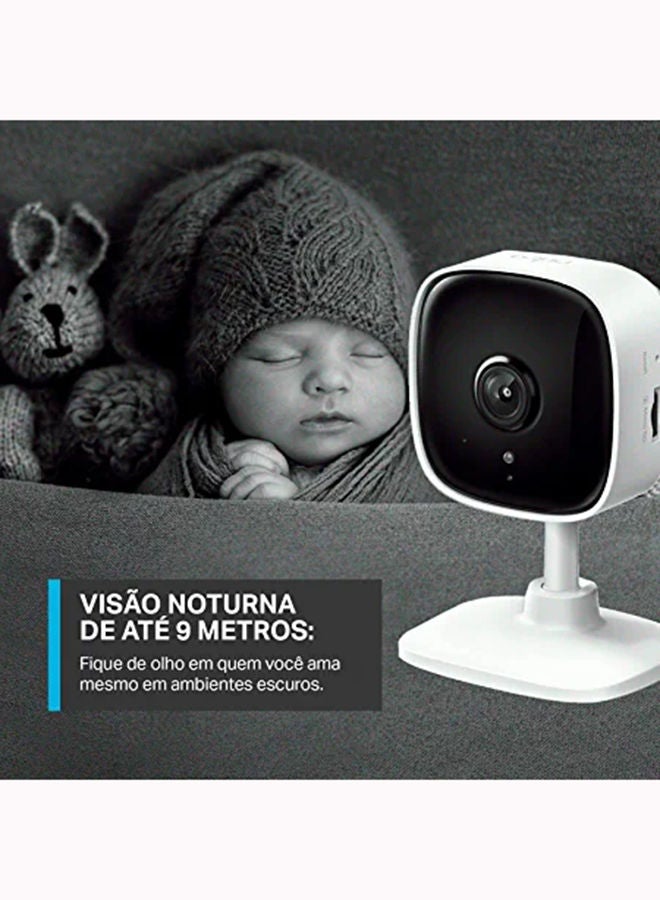 TP-Link Tapo C100 Indoor Home Security Wi-Fi Camera with Night Vision, 1080p High Definition - White