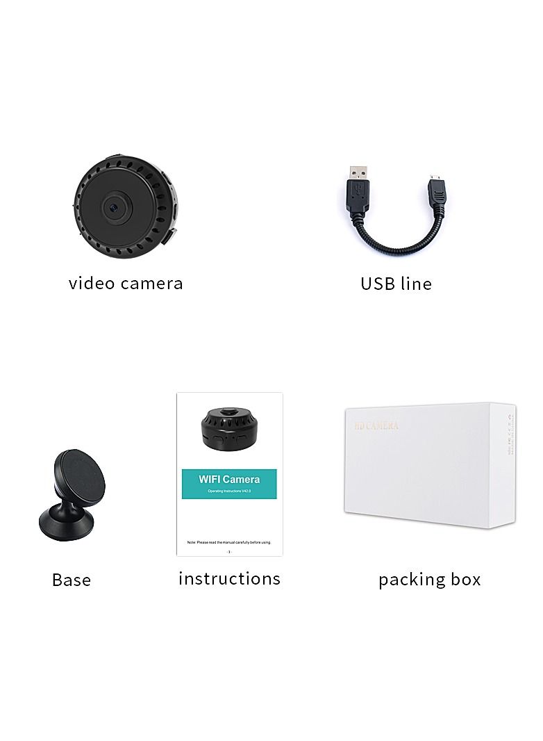 1080P HD Wifi Hidden Nanny Cam with Mobile App Control