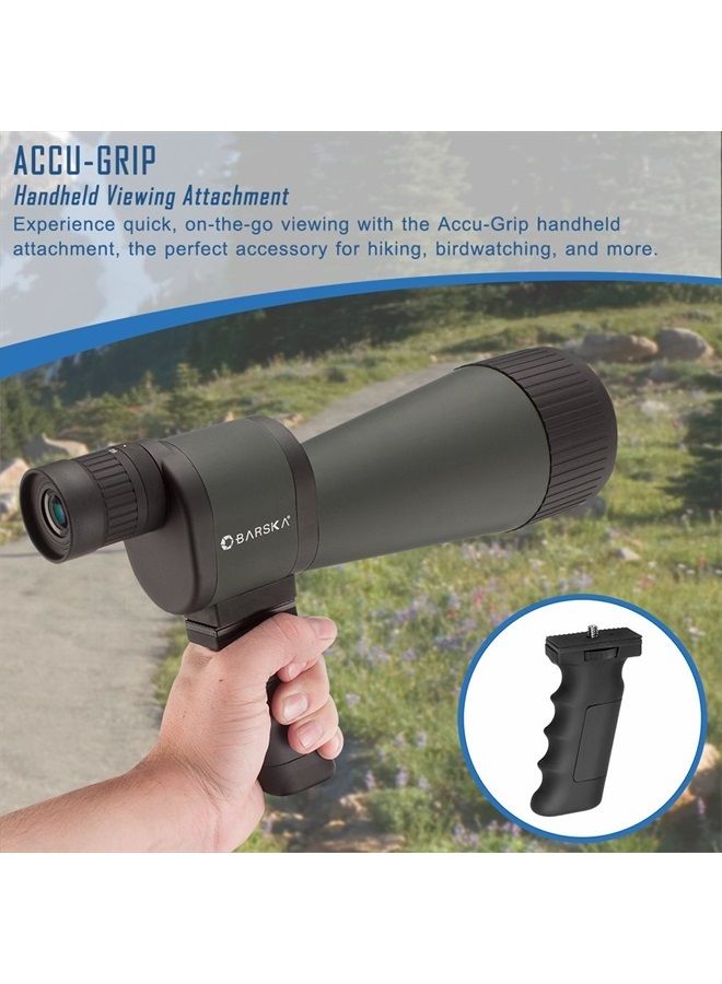 Benchmark 25-125x88 Waterproof Straight Spotting Scope, Green/ Black