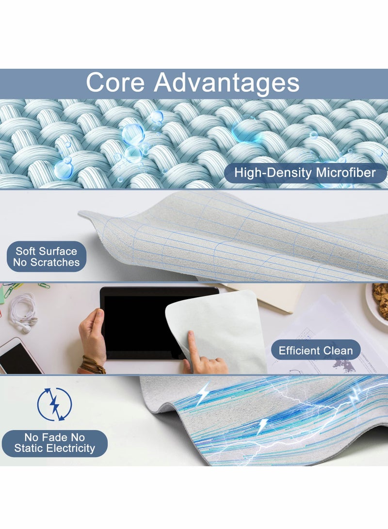 Polishing Cloth for Apple 2022, Soft Nonabrasive Material Polish Cleaning Cloth for Electronic Screens Compatible with iPhone,iWatch,iPad,MacBook (2-Pack)