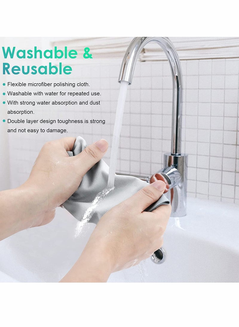 Polishing Cloth for Apple 2022, Soft Nonabrasive Material Polish Cleaning Cloth for Electronic Screens Compatible with iPhone,iWatch,iPad,MacBook (2-Pack)