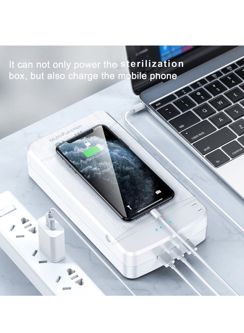 Sterilization Box, Plastic Clean Multipurpose UV Ultraviolet Sterilizer for Manicure Salon,tweezers, Scissors, Jewelry, Phone, Watch, Keys