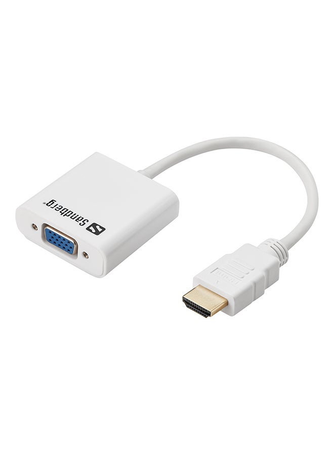 HDMI To VGA Converter White