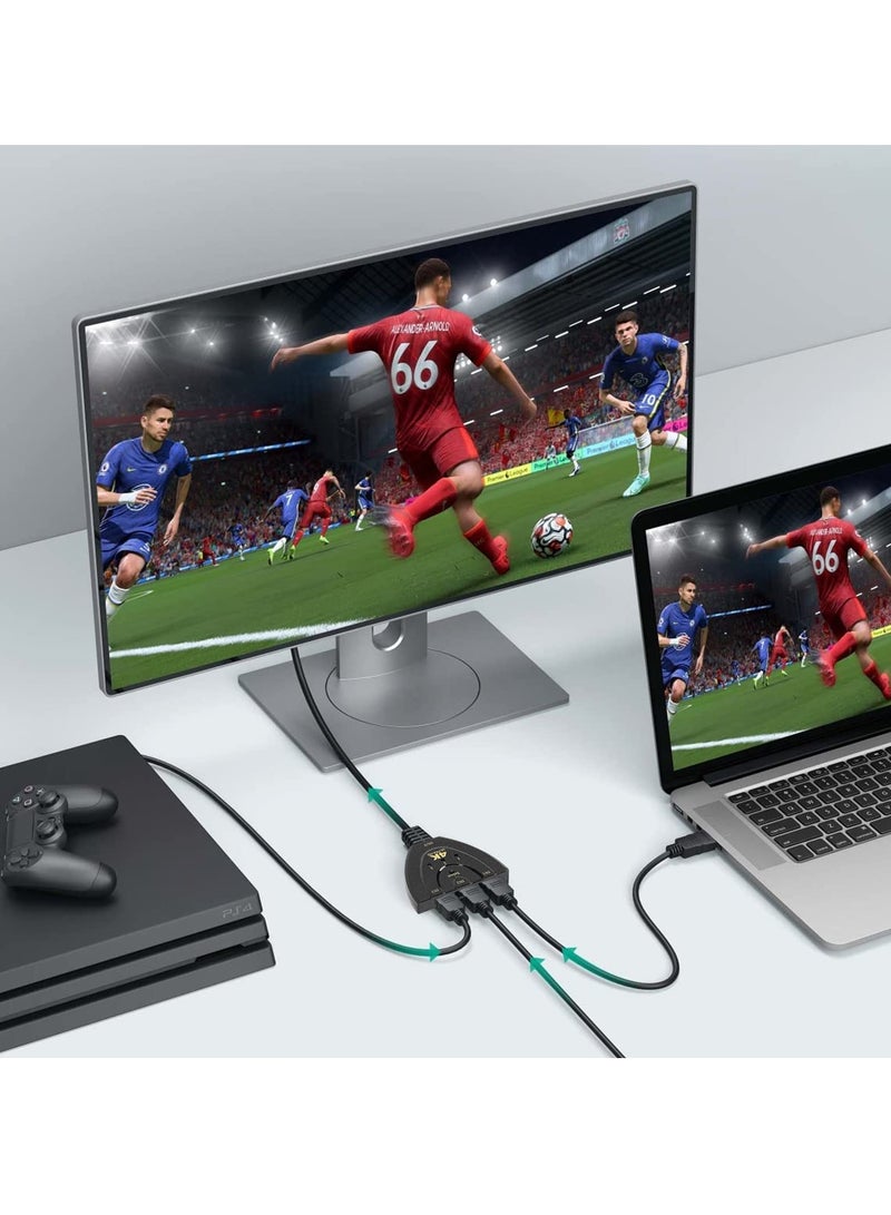 ReignSword HDMI Splitter Home Entertainment with Our 3 in 1 HDMI Selector Switch Box Enjoy 4K Resolution and Hassle-Free Switching