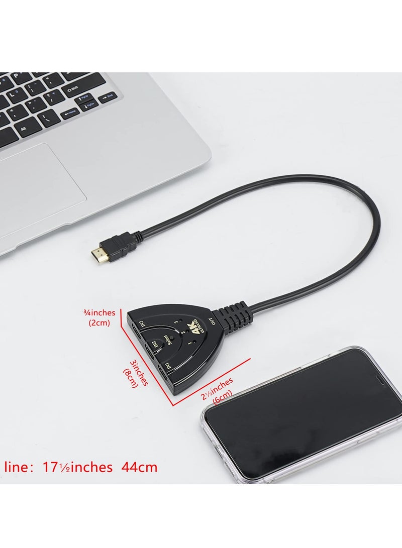 ReignSword HDMI Splitter Home Entertainment with Our 3 in 1 HDMI Selector Switch Box Enjoy 4K Resolution and Hassle-Free Switching